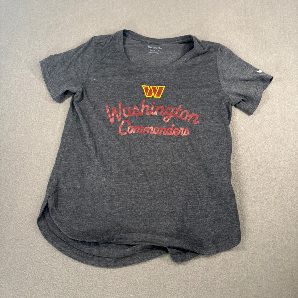 Nike Washington Commanders Graphic Tee Womens Size Medium Charcoal Gray NFL